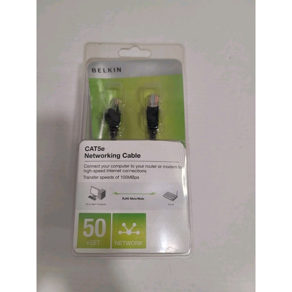 cat 5e ethernet cable 50 ft New sealed in backage